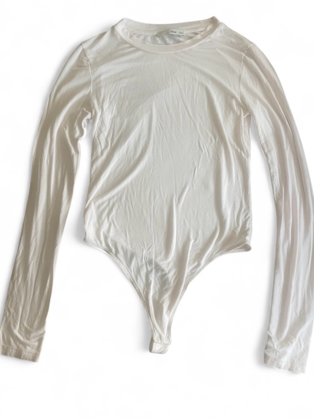 ARITZIA Wilfred Crewneck Long Sleeve Bodysuit | Blush Pink | SIZE SMALL